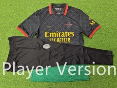 Player Version 2025-26 AC Milan Green&Black Short-Sleeve Thailand Soccer Tracksuit-9926