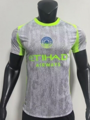 Player Version 2025-26 Manchester City 2nd Away Grey Thailand Soccer Jersey AAA-888