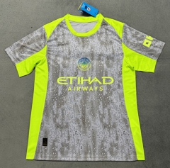 (S-4XL) 2025-2026 Manchester City 2nd Away Green& Gray Thailand Soccer Jersey AAA-4506