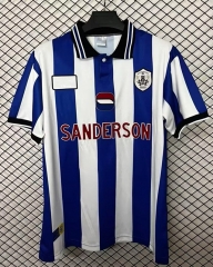(S-4XL) Retro Version 1998 Season Sheffield Wednesday Home Blue&White Thailand Soccer Jersey AAA-2044