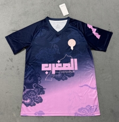 2025-26 Morocco Pink&Blue Thailand Training Soccer Jersey AAA-4506