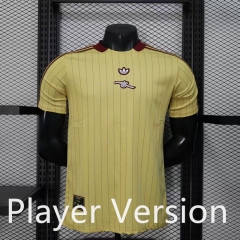 Player Version 25-26 Causal Style Arsenal Yellow Thailand Soccer Jersey AAA-888