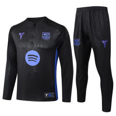 2025-2026 Barcelona Black Thailand Soccer Tracksuit(Steel Stamped)-815