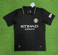 （s-4xl）2025-26 Manchester City 2nd Away Black Thailand Soccer Jersey AAA-403