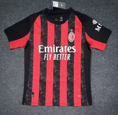（s-4xl）25-26  AC Milan Home Black&Red Thailand Soccer Jersey AAA-9070