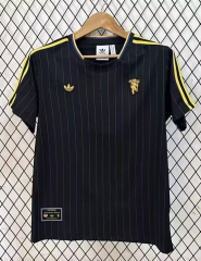 Retro Version 25-26 Manchester United Black Thailand Soccer Jersey-7209