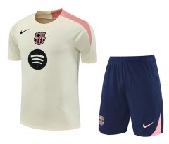 2025-2026 Barcelona beige Thailand Soccer Training Uniform-418