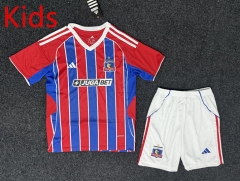 2025-26 CD Colo-Colo 2nd Away Red kids Soccer Uniform-5526
