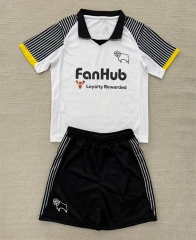 2025-26 Derby County Home White Soccer Uniform-AY