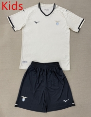 2025-26 Lazio Away White Kids/Youth Soccer Uniform-AY