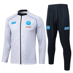 2025-2026 Napoli Ink Jet Light Grey Thailand Soccer Jacket Uniform-815