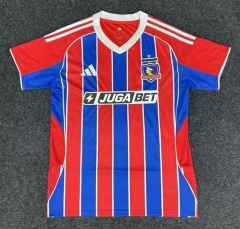 (S-4XL)25-26 Colo-Colo 2nd Away Red&Blue Thailand Soccer Jersey AAA-7209