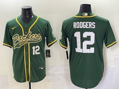 NFL Joint Edition Green Bay Packers Green #12 Jersey(Logo 1)-0840