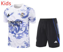 2025-2026 Special Edition Real Madrid White Kids/Youth Soccer Uniform-418