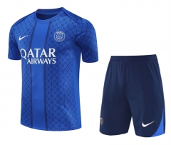 25-26 Paris SG Blue Thailand Training Soccer Uniform-418