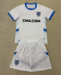 2025-26 Olympique de Marseille Home White Soccer Uniform-AY