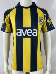 Retro version 08-09 Fenerbahçe Home Yellow Thailand Soccer Jersey AAA-503