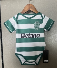 2025-26 Sporting Clube de Portugal Home White Green and Green Baby Soccer Uniform-CS