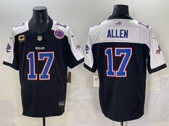 NFL Buffalo Bills Third Generation Black&White #17 Jersey(Logo5)-0840