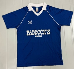 Retro Version 84-85 FC Schalke 04 Home Blue Thailand Soccer Jersey AAA-503
