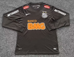 Retro Version 192-13 Santos FC Black LS Thailand Soccer Jersey AAA-2694