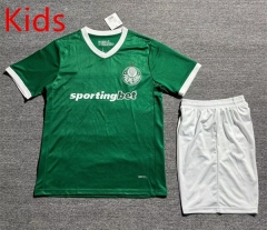 2025-26 Palmeiras Home Green Kids/Youth Soccer Uniform-2674