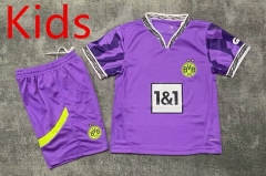 2025-26 Borussia Dortmund Goalkeeper Purple Kids/Youth Soccer Uniform-7209