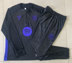 2025-2026 Barcelona Black Thailand Soccer Tracksuit-815