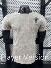 Player Version 2025-26  Portugal Beige  Thailand Soccer Jersey AAA-888