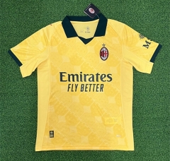（s-4xl）25-26  AC Milan 2nd Away Yellow Thailand Soccer Jersey AAA-403