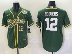 NFL Joint Edition Green Bay Packers Green #12 Jersey(Logo 4)-0840