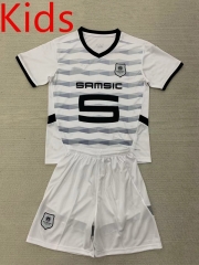 2024-2025 Stade Rennais Away White Kids/Youth Soccer Uniform-AY