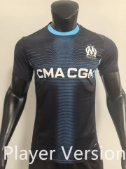 Player Version 2025-26 Olympique de Marseille Away Black Thailand Sccer Jersey AAA-SJ