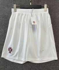 2025-26 Portugal Away White Thailand Soccer Shorts
