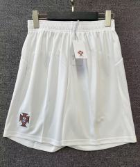2025-26 Portugal Away White Thailand Soccer Shorts