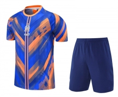 2025-26 Olympique de Marseille Blue Thailand Soccer Uniform-4627