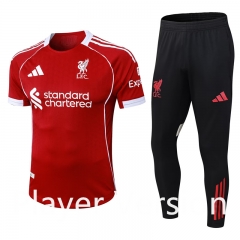 Player Version2025-26 Liverpool Red Thailand Soccer Tracksuit-9926