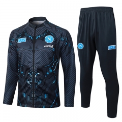 2025-2026 Napoli Ink Jet Dark Grey Thailand Soccer Jacket Uniform-815