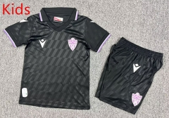 25-26 UD Almería 2nd Away Black Kids/Youth Soccer Uniform-7809
