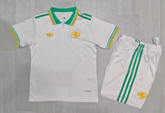 25-26 Roma 2nd Away White Kids/Youth Soccer Uniform