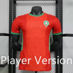 Player Version 2025-2026 Morocco Home Red Thailand Soccer Jersey AAA-888