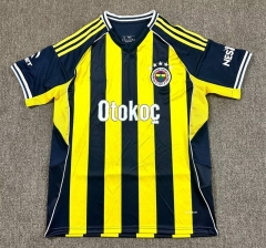 25-26 Fenerbahçe Home Yellow&Blue Thailand Soccer Jersey AAA-417
