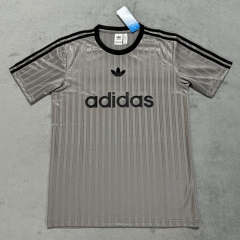 (S-4XL)2025-26 Adidas Grey  Thailand Soccer Jersey-4506