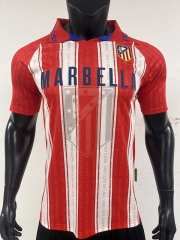 Retro Version 95-96 Atletico Madrid Home Red&White Thailand Soccer Jersey AAA-3685