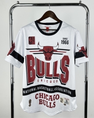 2026 Retro Version Chicago Bulls White NBA T-shirt -311