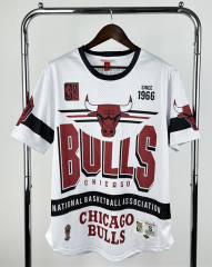 2026 Retro Version Chicago Bulls White NBA T-shirt -311