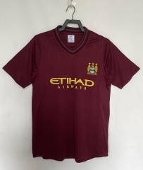Retro version 12-13 Manchester City Away Red Thailand Soccer Jersey-811
