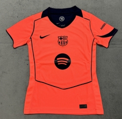 25-26  Barcelona 2nd Away Orange Women Thailand Soccer Jersey AAA-4506