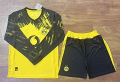 2025-26 Borussia Dortmund Home Yellow LS Soccer Uniform-709