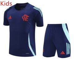 2025-26 Flamengo Royal Blue Kids/Youth Soccer Uniform-418